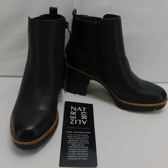 Naturalizer Womens Madalynn Gore Black Water Repellent Boots Size 7 New - Picture 4 of 11